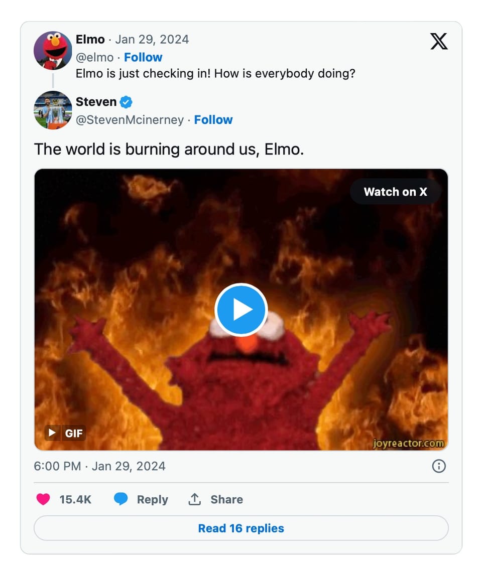 The Day the World Trauma Dumped on Elmo